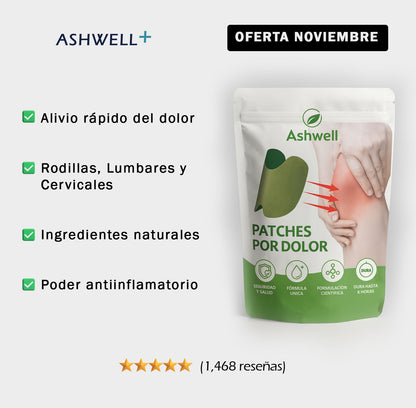 Parches naturales para Dolor de rodillas y ciática - Ashwhell