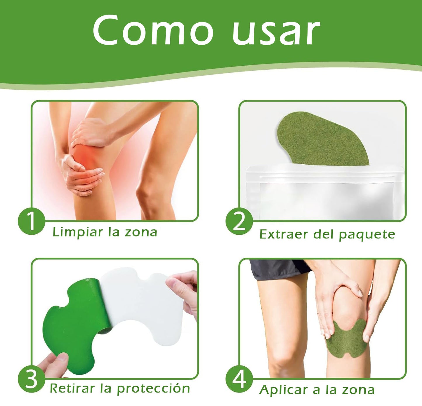 Parches naturales para Dolor de rodillas y ciática - Ashwhell