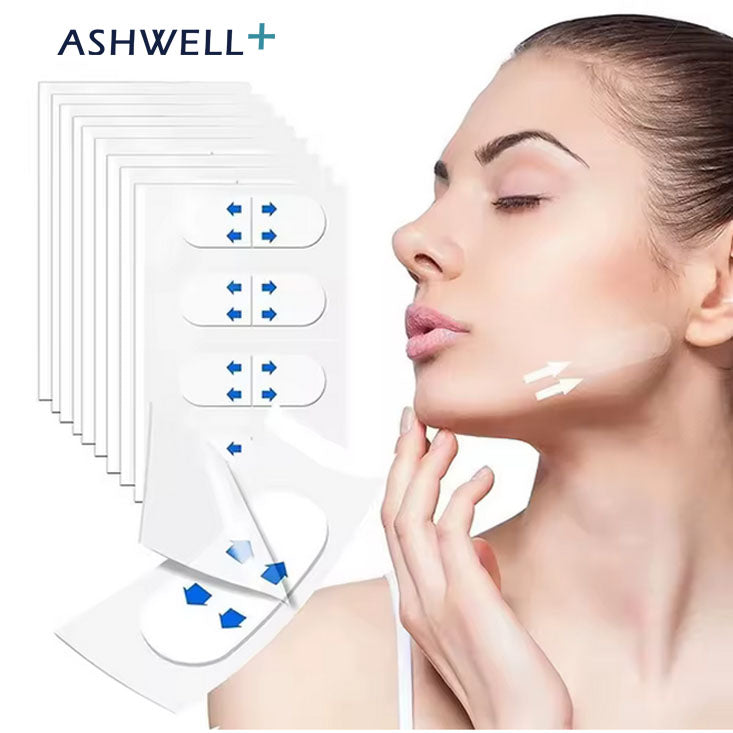 Lifting facial instantáneo y discreto – 40 parches invisibles para rostro y cuello. Ashwell+™