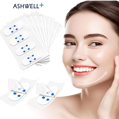 Lifting facial instantáneo y discreto – 40 parches invisibles para rostro y cuello. Ashwell+™
