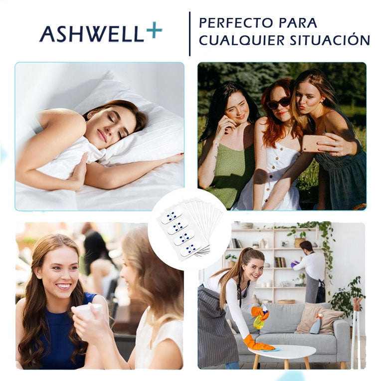 Lifting facial instantáneo y discreto – 40 parches invisibles para rostro y cuello. Ashwell+™